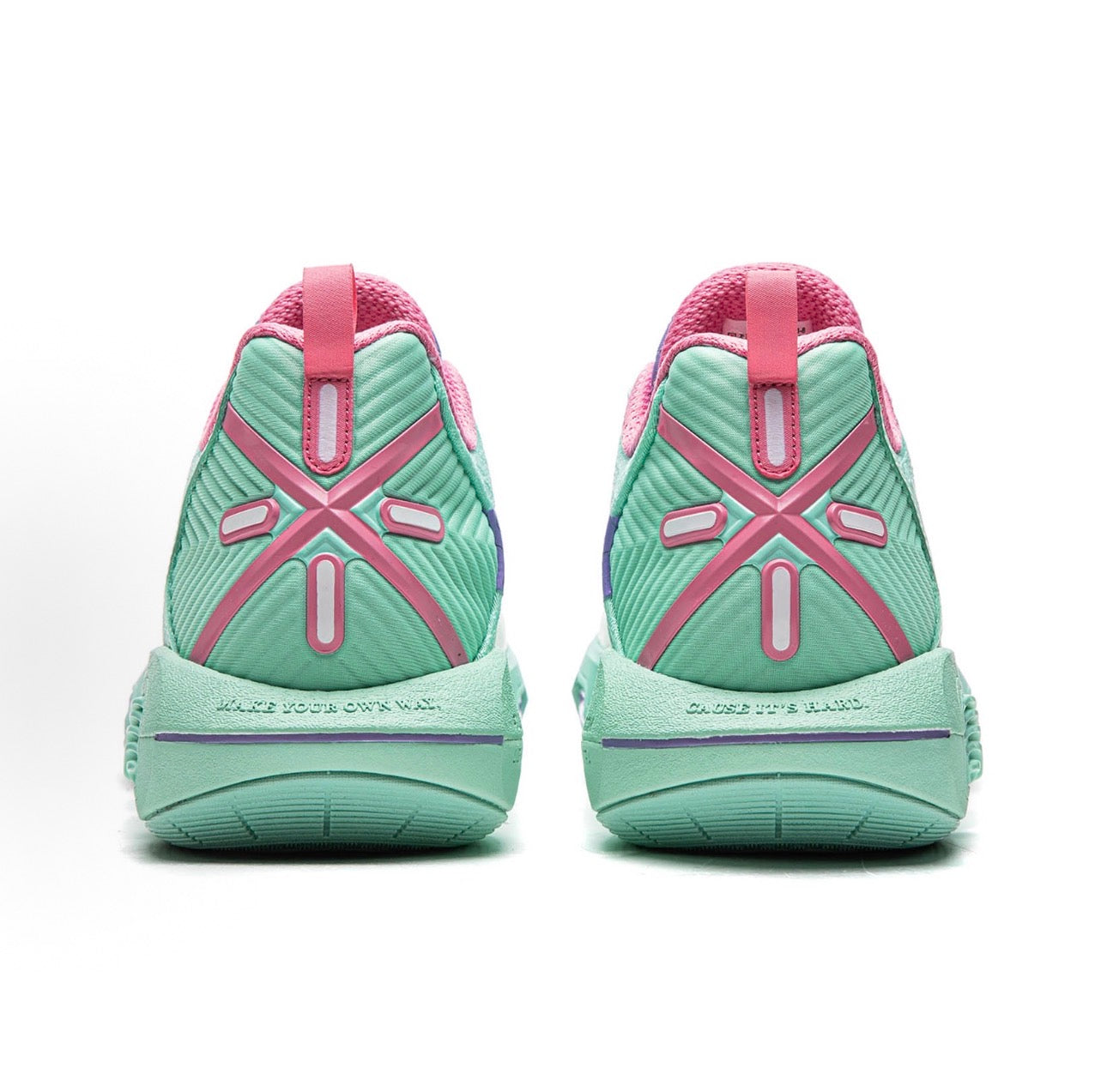 Wade Shadow 7 SE Green/Pink 背面ヒールペア
