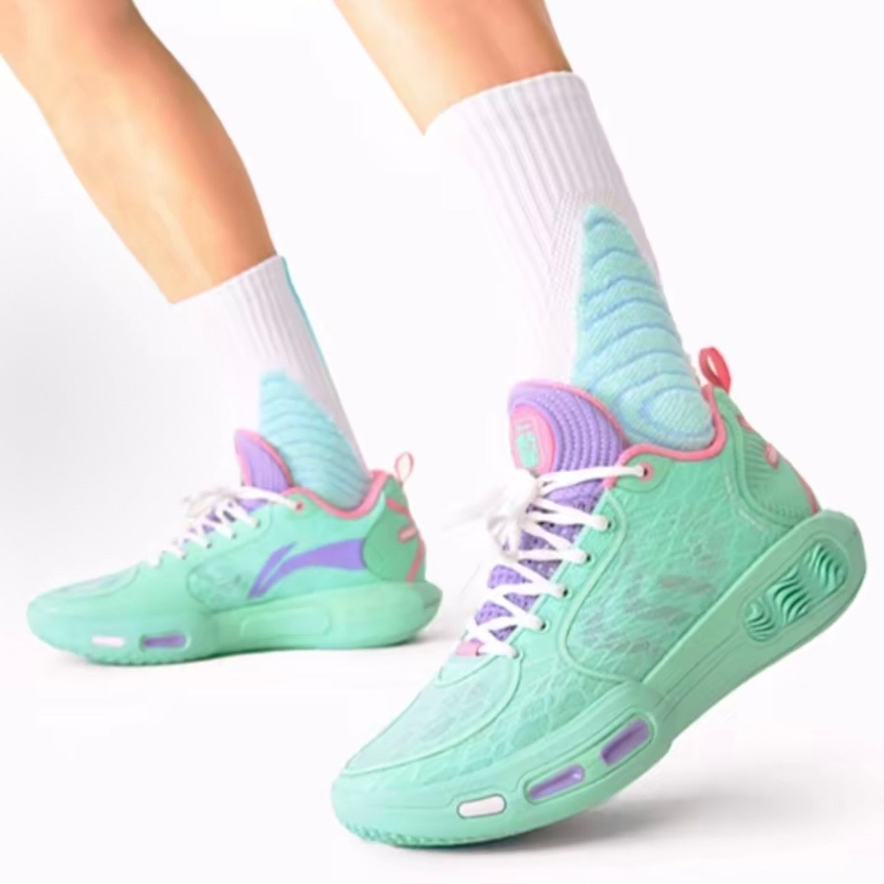 リーニン Wade Shadow 7 SE Green/Pink BOOM搭載ローカットバッシュ