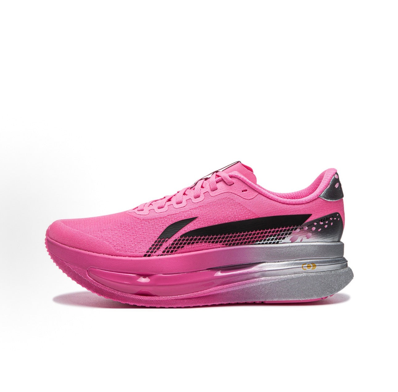 Li-Ning Red Hare 9 Ultra ピンク 側面 46mm厚底ミッドソール