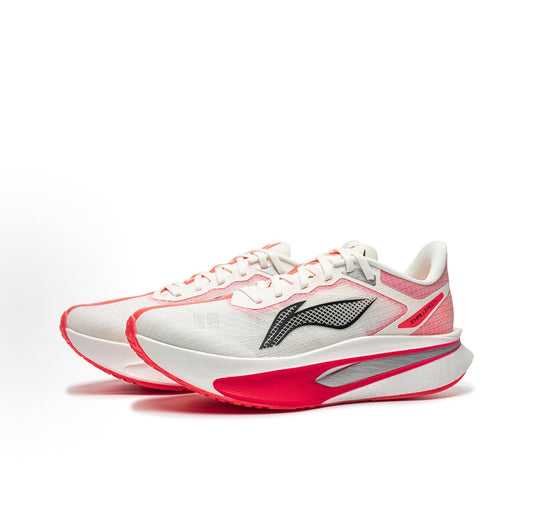 Li-Ning Feidian 6C ホワイト×レッド 斜め前方