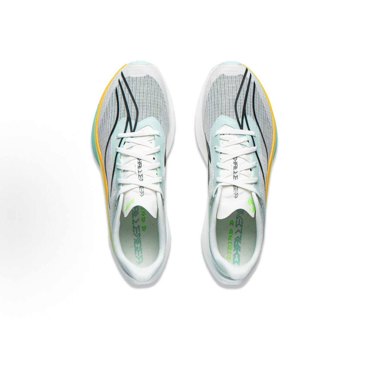 Li-Ning Feidian 6C グリーン×ホワイト 上面ペア