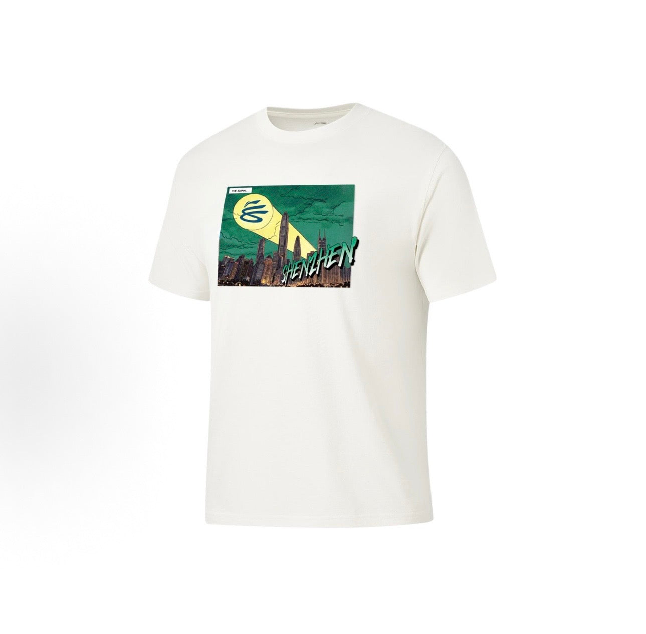 LI-NING カリー チャイナツアー Tシャツ SHENZHEN ホワイト 前面