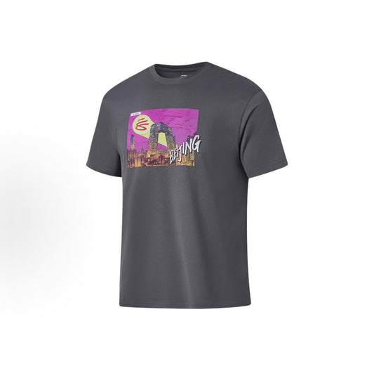 LI-NING カリー チャイナツアー Tシャツ BEIJING ブラック 前面