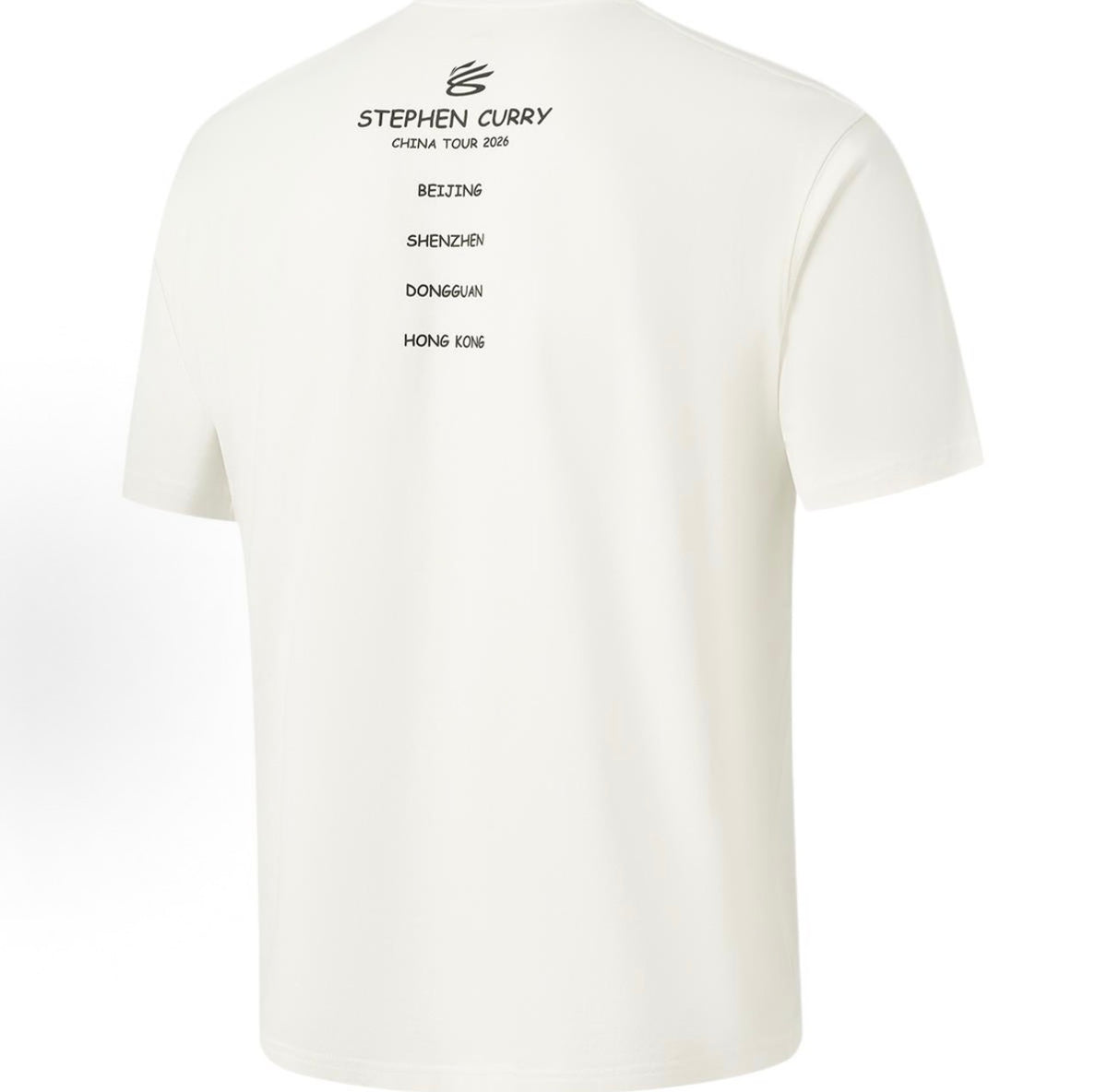 LI-NING カリー チャイナツアー Tシャツ BEIJING ホワイト 背面