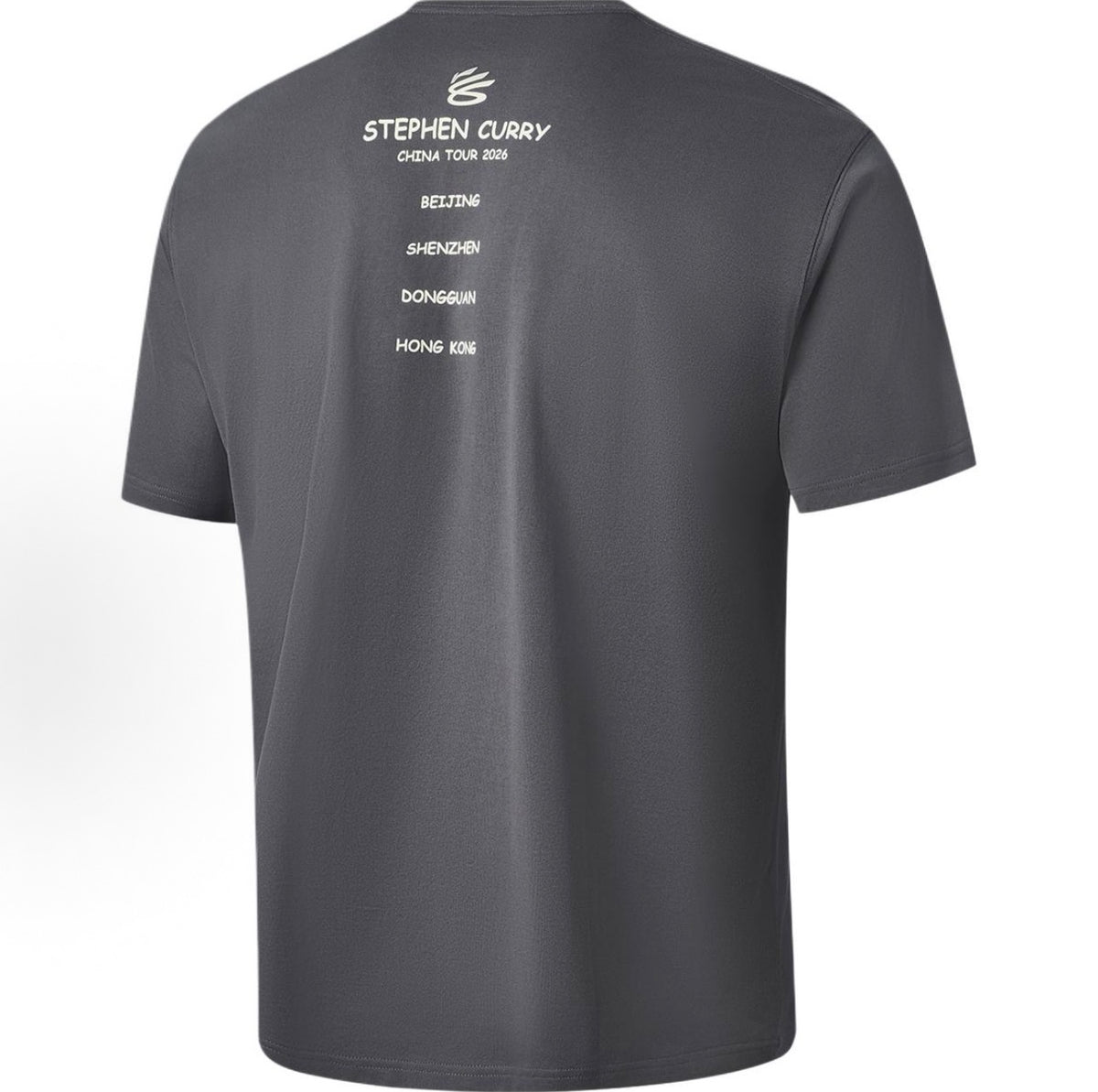 LI-NING カリー チャイナツアー Tシャツ HONGKONG ブラック 背面