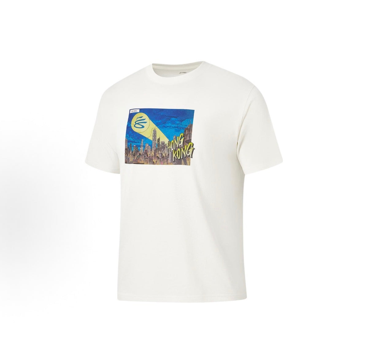 LI-NING カリー チャイナツアー Tシャツ HONGKONG ホワイト 前面