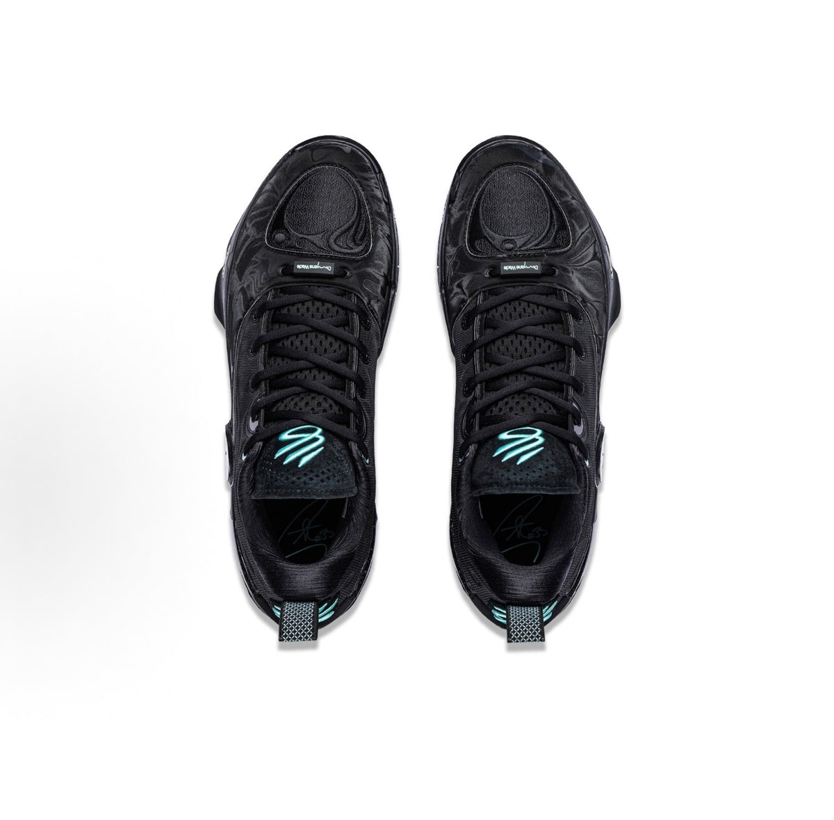 LI-NING Way of Wade 12 Obsidian Curry PE 上から見たペア