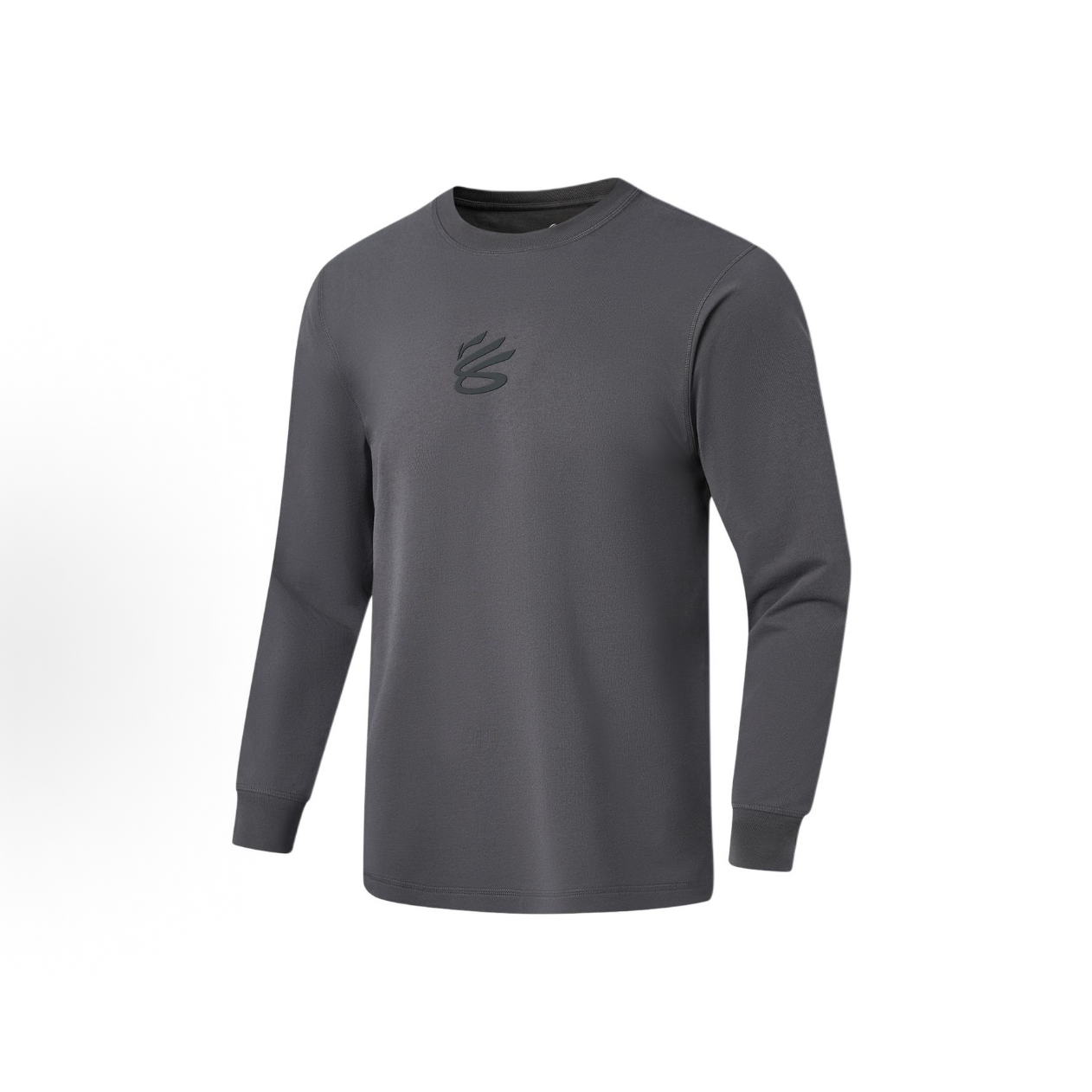 LI-NING Curry China Tour 長袖Tシャツ グレー 正面