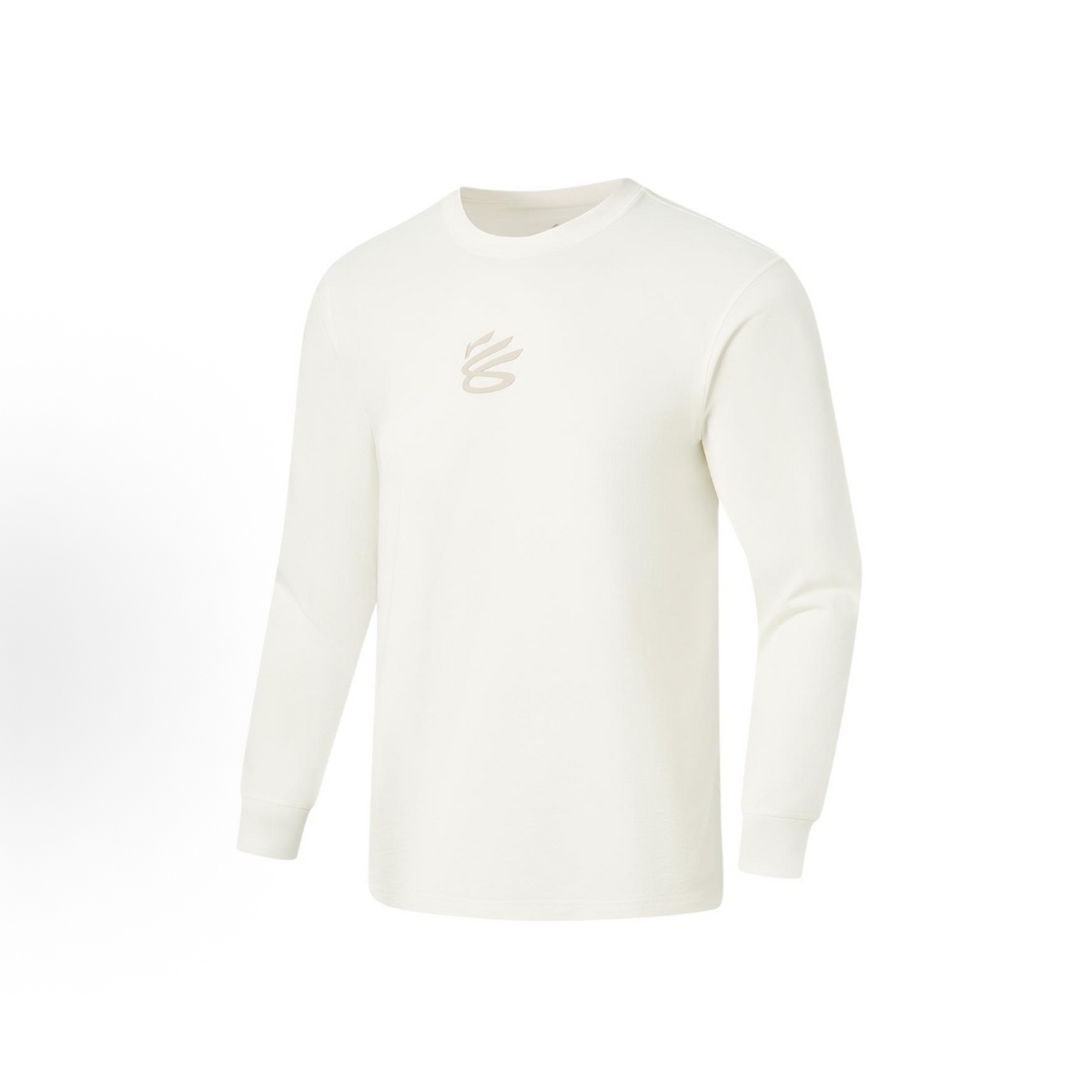 LI-NING Curry China Tour 長袖Tシャツ オフホワイト 正面