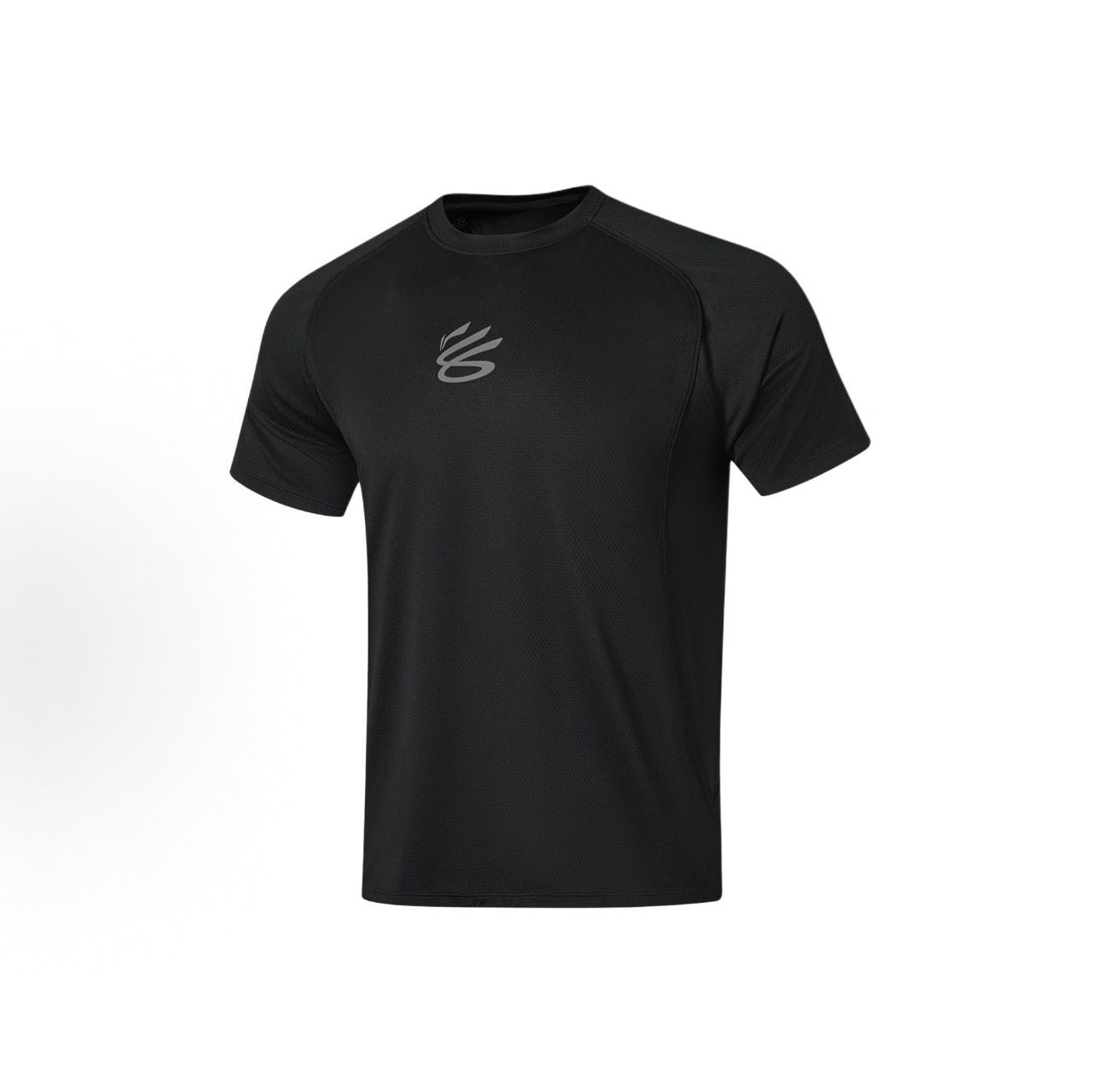LI-NING Curry メッシュ半袖Tシャツ ブラック 正面