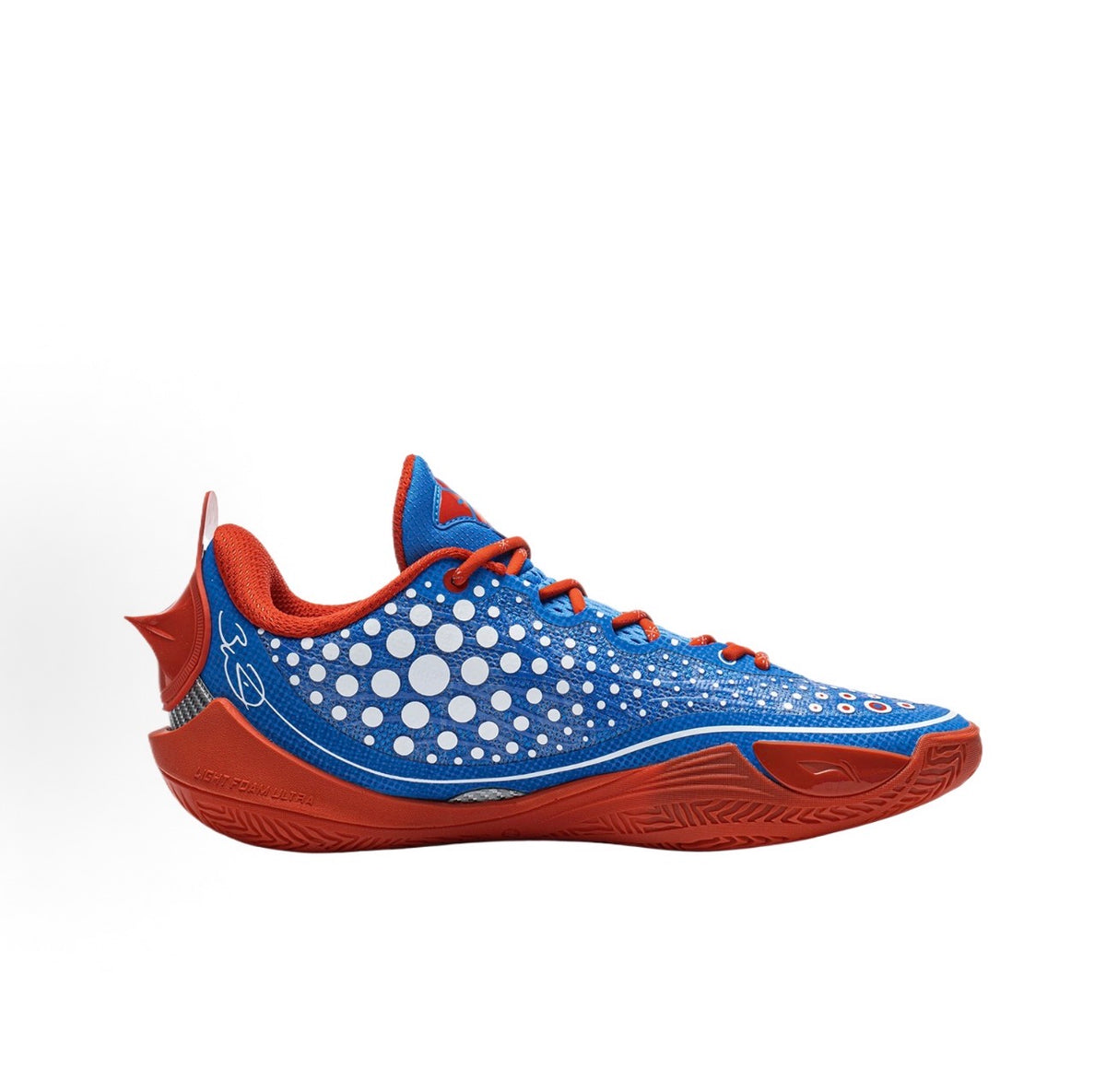 :LI-NING Wade 808 6 Ultra Blue Manta Ray ドット アッパー