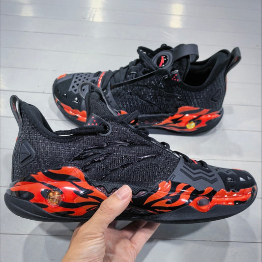 ANTA Shock Wave 5 Pro Flame ブラック レッド イメージ実物