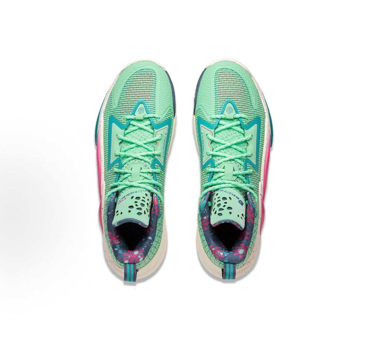 LI-NING BADFIVE Dominator 1 Green 上から見たペア