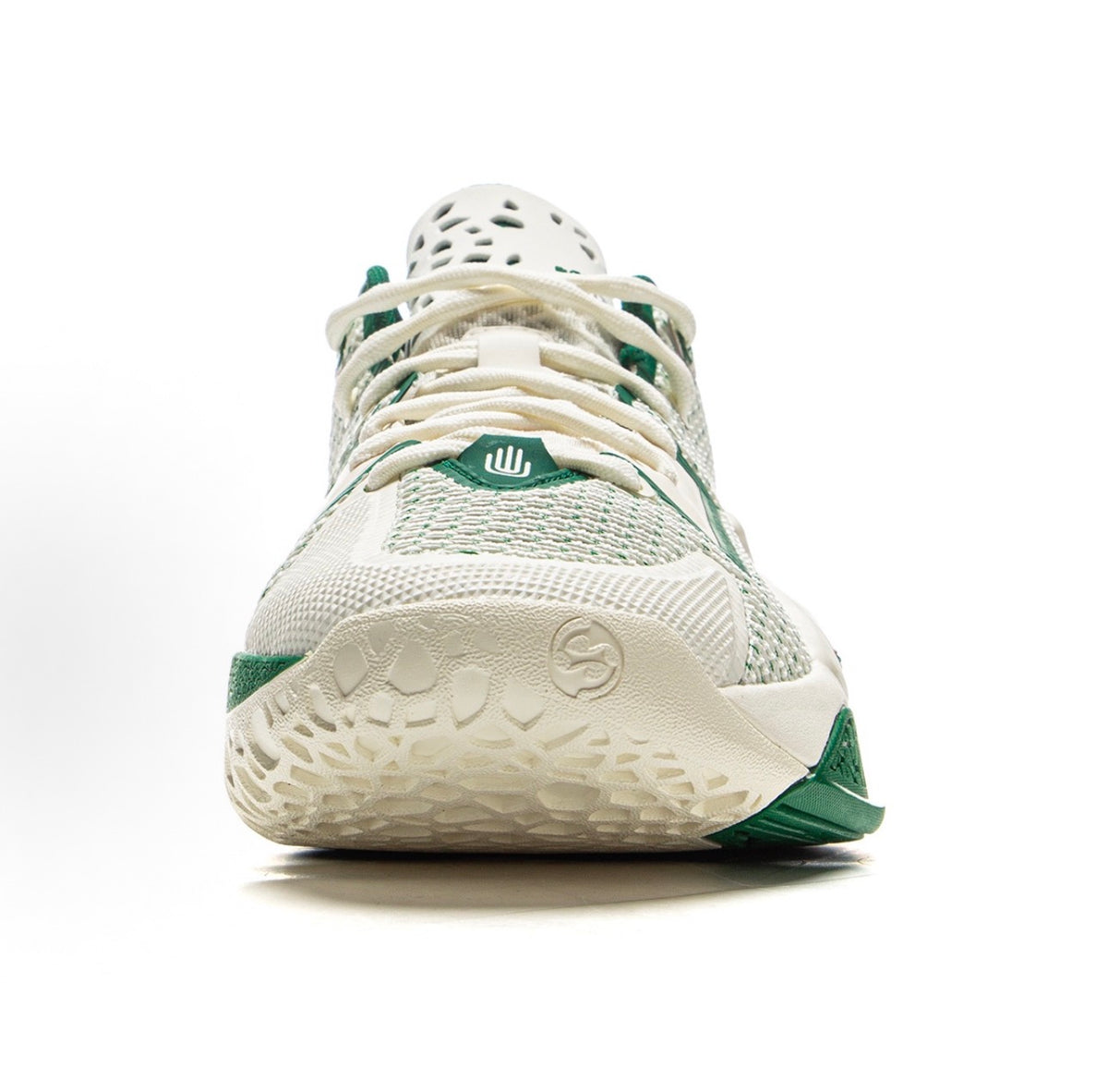 LI-NING BADFIVE Dominator 1 White/Green エレファント柄 背面ヒール