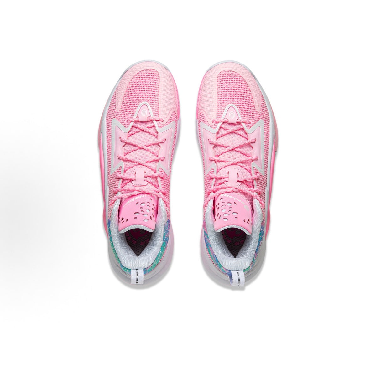 LI-NING BADFIVE Dominator 1 Pink 上から見たペア