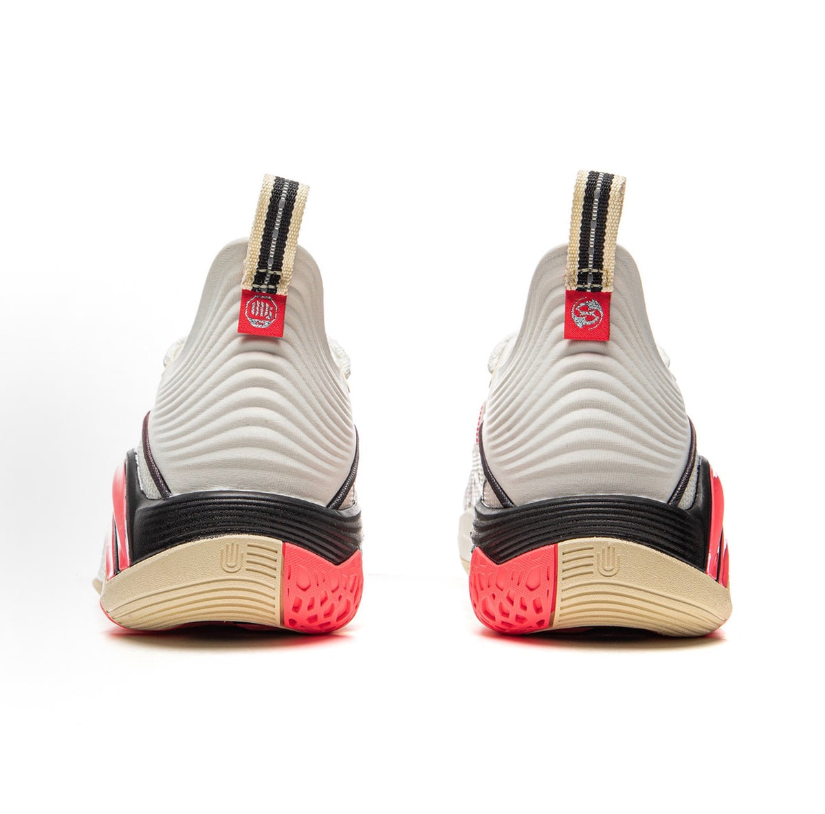 LI-NING BADFIVE Dominator 1 Super White/Pink 背面ヒール