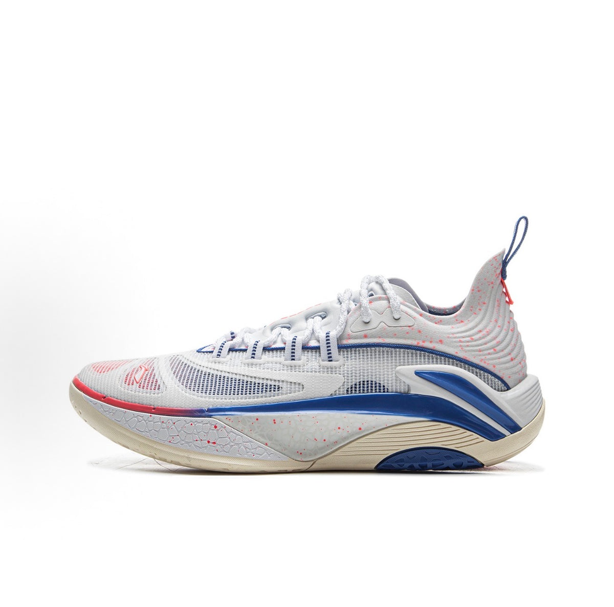 LI-NING BADFIVE Dominator 1 Super White/Blue/Red ブルー 側面