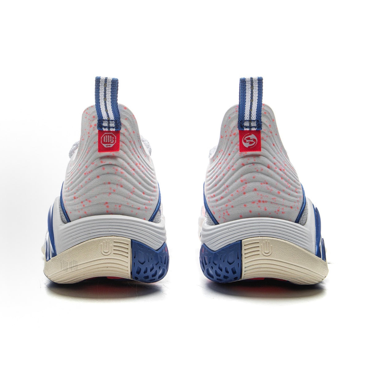 LI-NING BADFIVE Dominator 1 Super White/Blue/Red 背面ヒール