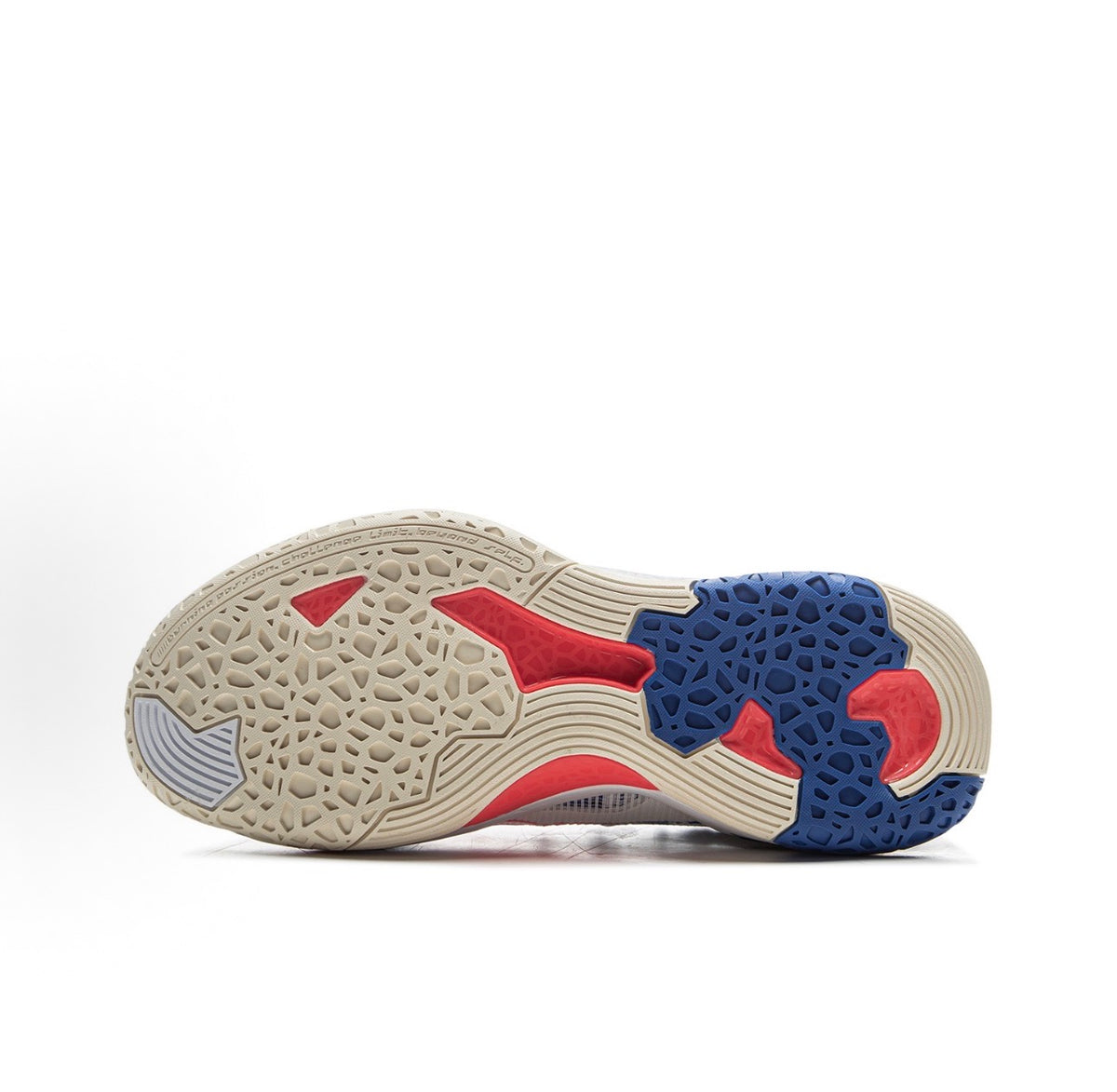 LI-NING BADFIVE Dominator 1 Super White/Blue/Red アウトソール