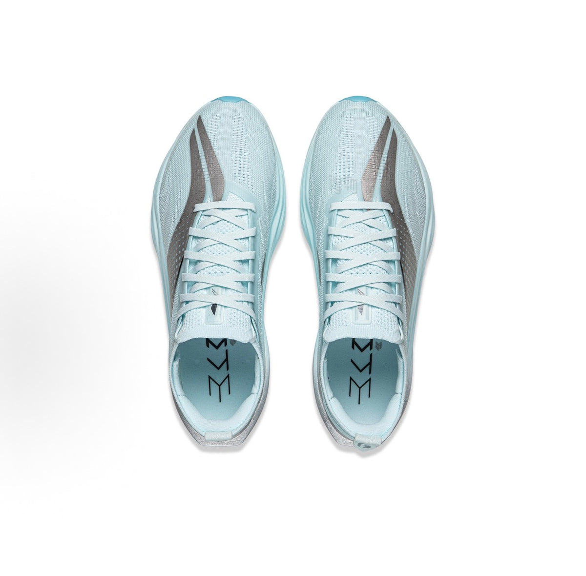 リーニン 飛電6 ELITE Sky Blue 上から見たペア