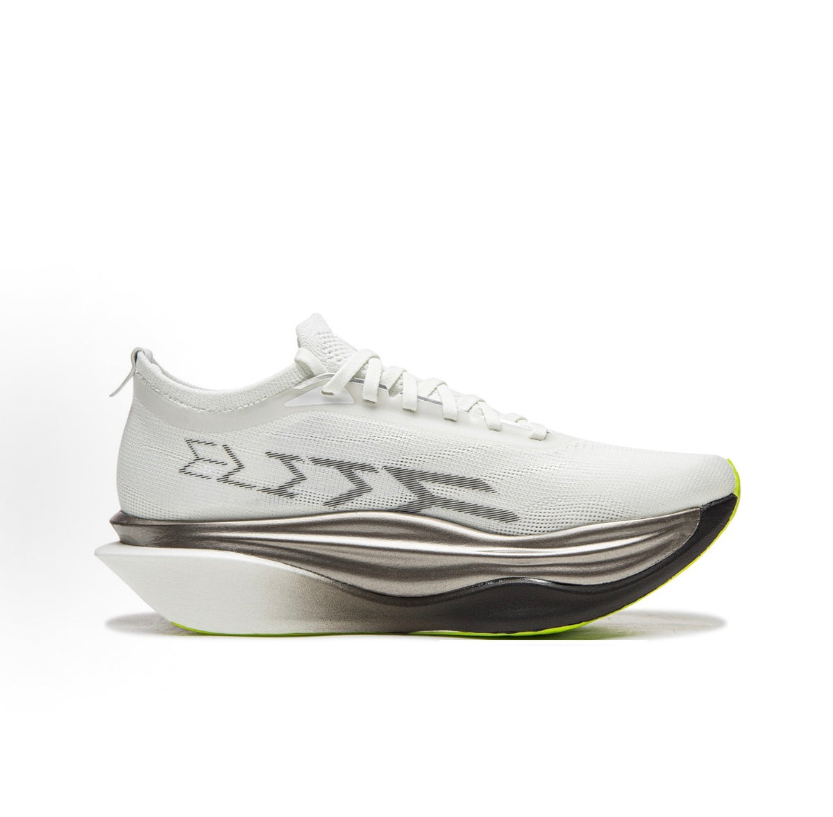 リーニン 飛電6 ELITE White Grey Yellow 白 内側面