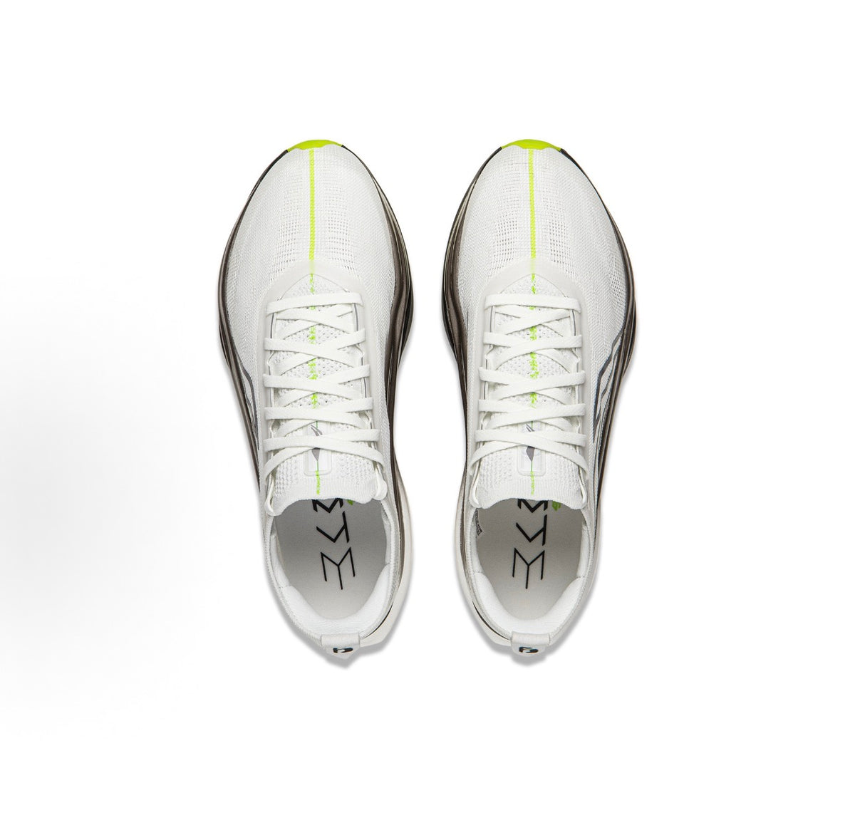 リーニン 飛電6 ELITE White Grey Yellow 上から見たペア