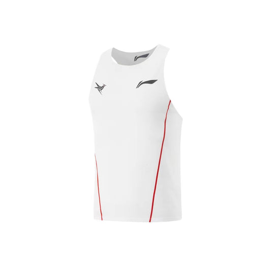 リーニン LI-NING 龍雀 ランニングタンクトップ ホワイト 正面