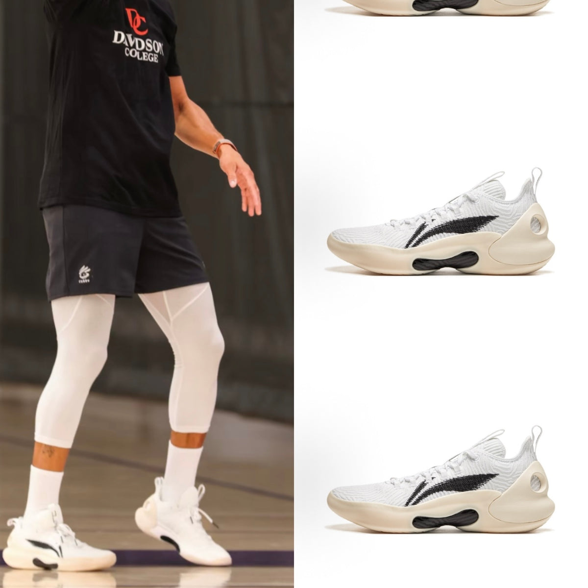リーニン Yushuai Ultra Low White 着用イメージ