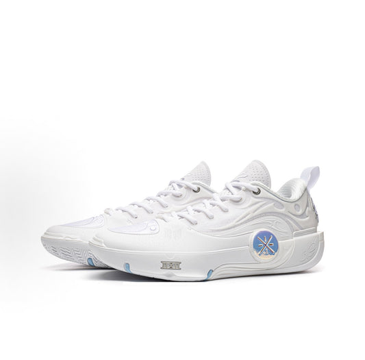 LI-NING Way of Wade 12 305 Curry PE ホワイト 斜め前方