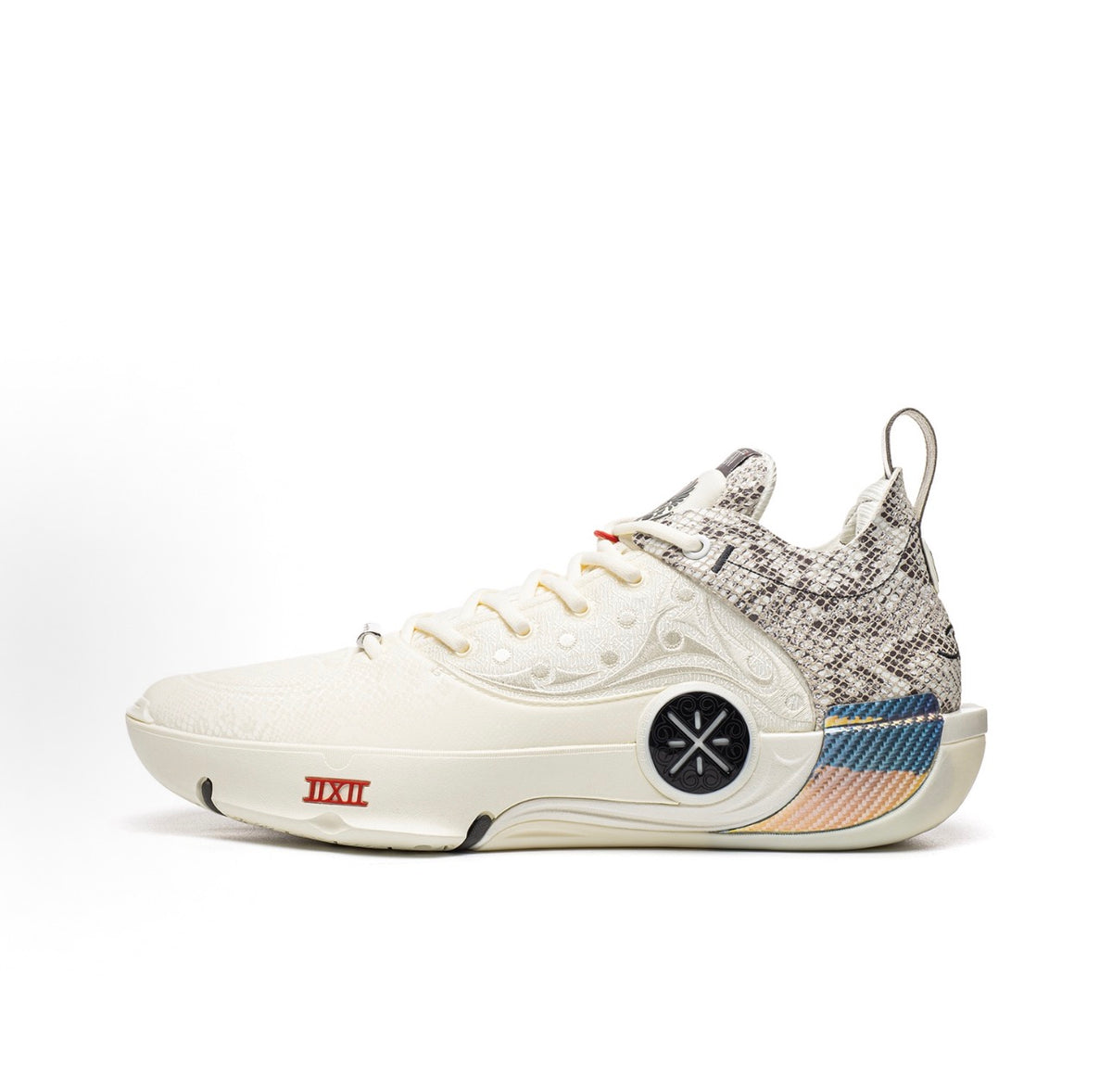 LI-NING Way of Wade 12 LUX 霊蛇 オフホワイト スネーク柄 側面