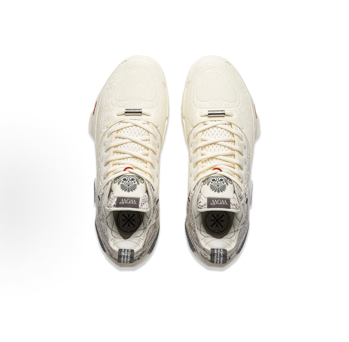 LI-NING Way of Wade 12 LUX 霊蛇 オフホワイト スネーク柄 上面ペア
