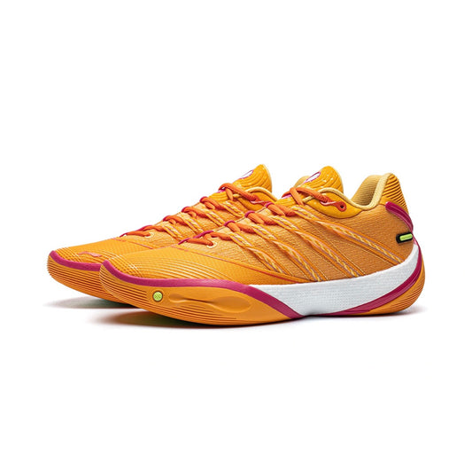 Li-Ning Wade Shadow 8 トロピカルオレンジ オレンジ 斜め前方ペア