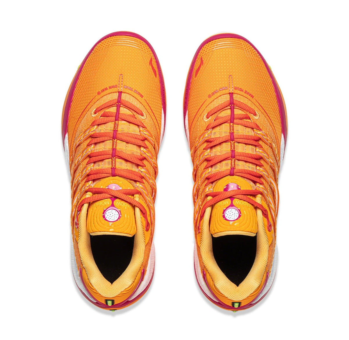Li-Ning Wade Shadow 8 トロピカルオレンジ オレンジ 上面ペア