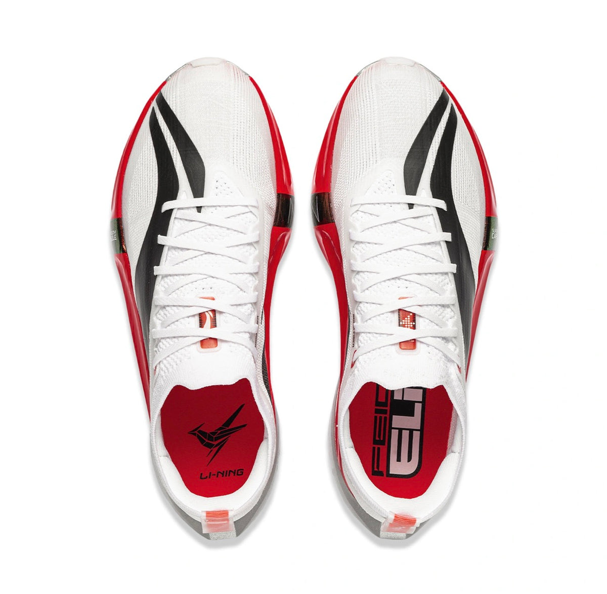 Li-Ning Feidian 7 ELITE White Red ホワイト 上面ペア