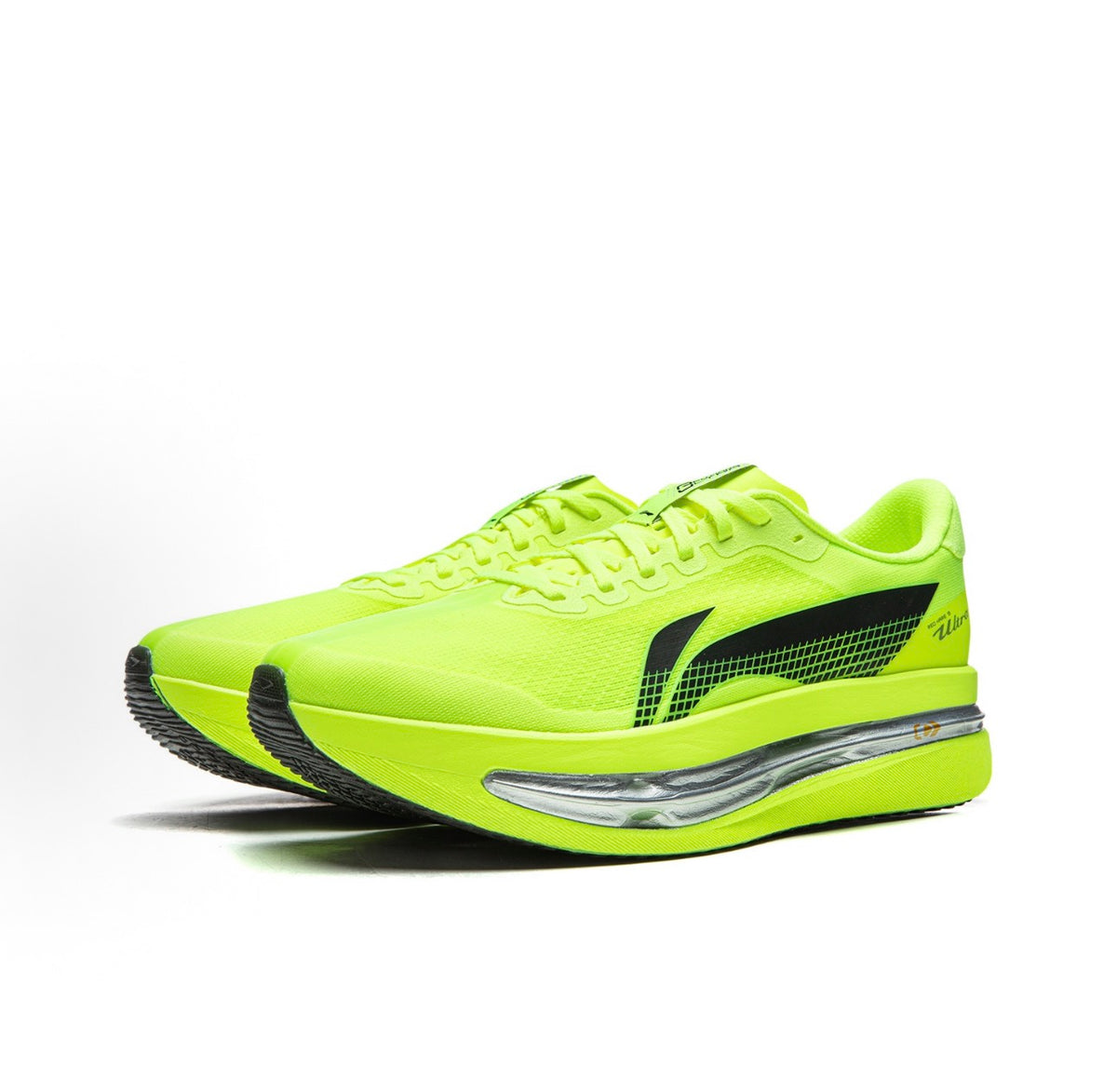 Li-Ning Red Hare 9 Ultra Neon Yellow ネオンイエロー 斜め前方ペア