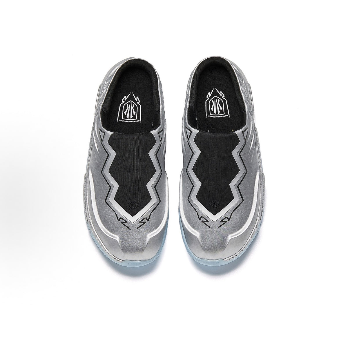 ANTA KAI 2 Mules Silver Black シルバー ブラック 上面ペア