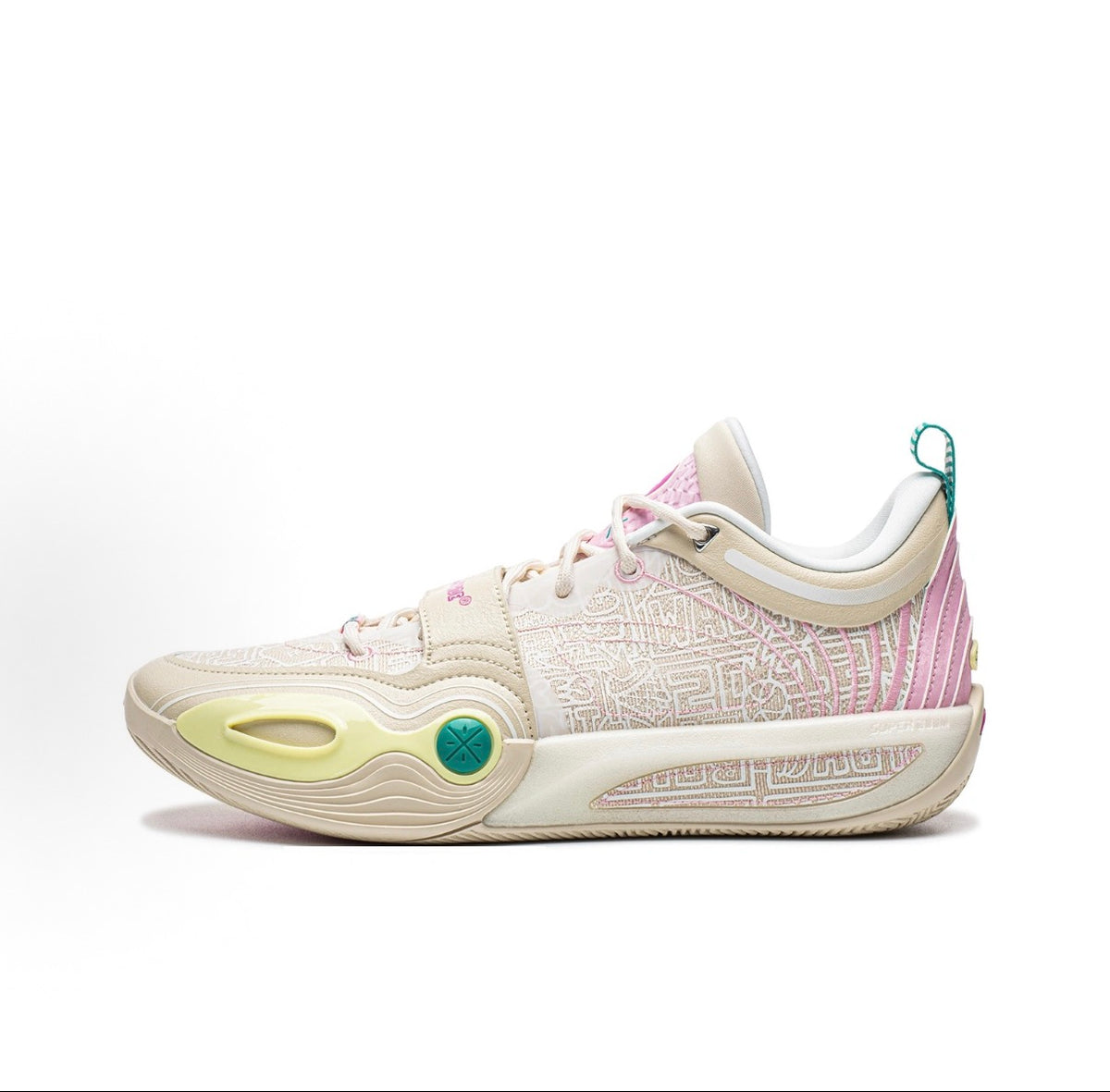 リーニン Wade All City 14 ENCORE「サンドグレー/ピンク」側面
