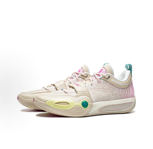 リーニン Wade All City 14 ENCORE「サンドグレー/ピンク」斜め前方