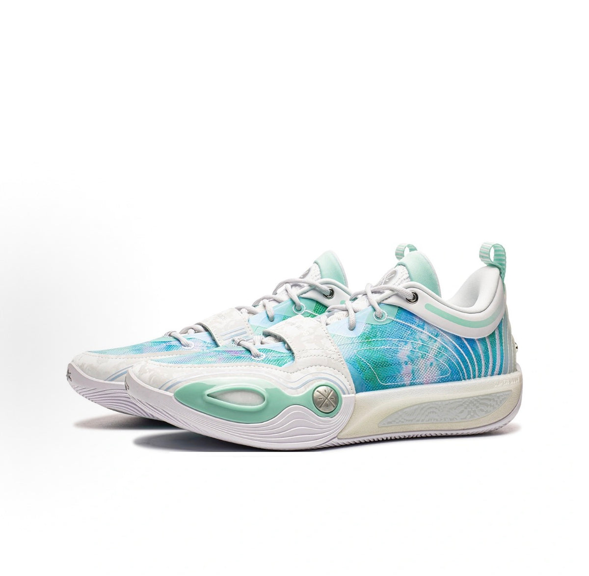 リーニン Wade All City 14 ENCORE「ホワイト/アイスシアン」斜め前方