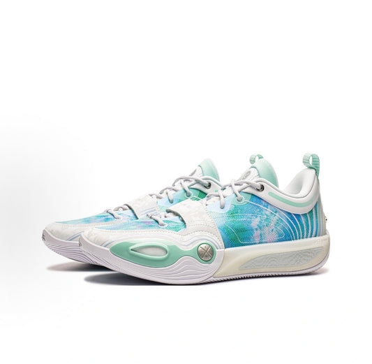 リーニン Wade All City 14 ENCORE「ホワイト/アイスシアン」斜め前方