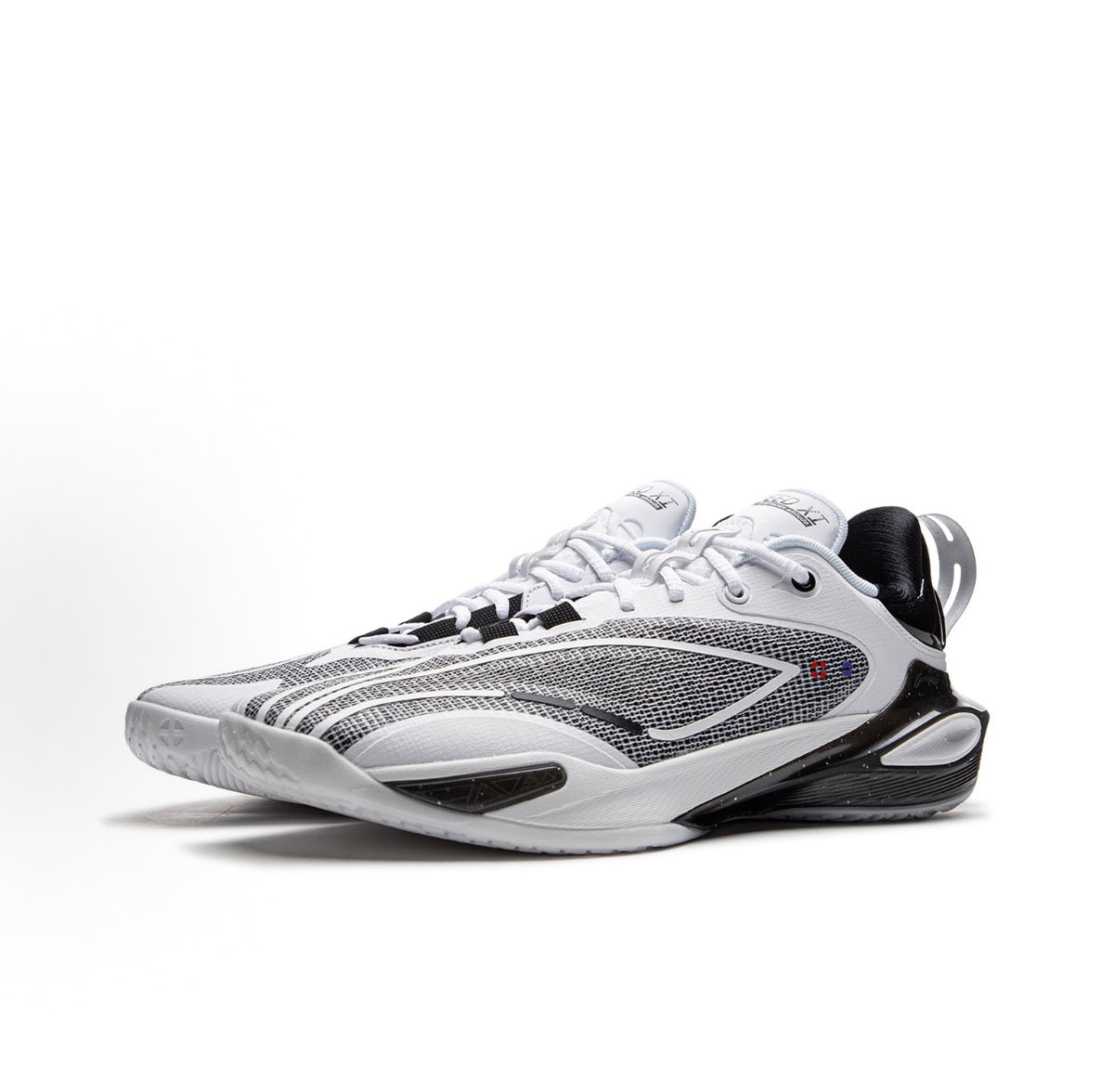 リーニン LI-NING SPEED 11「ホワイト/ブラック」スピード11 バッシュ 側面