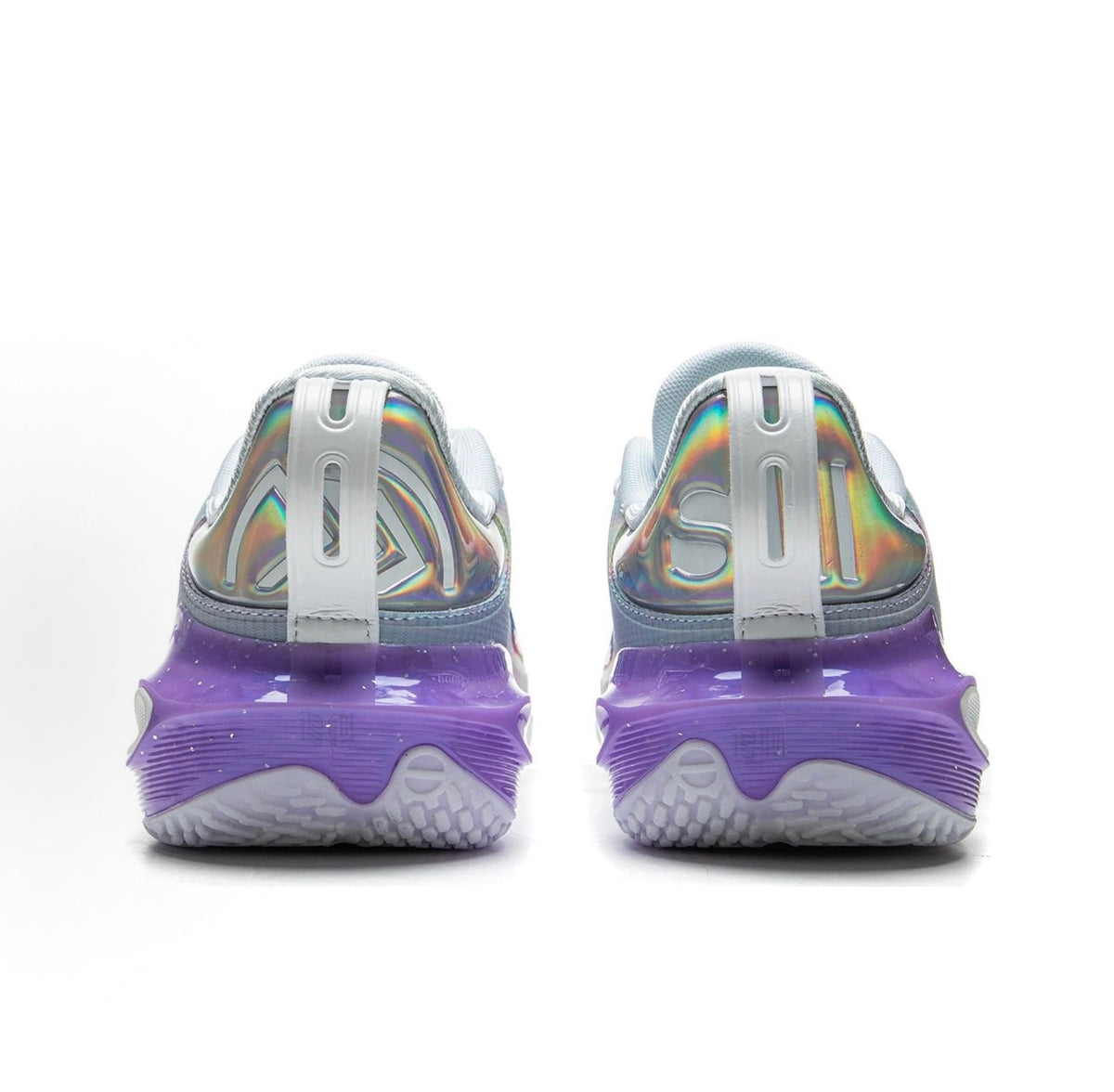リーニン LI-NING SPEED 11「ブルー/パープル」スピード11 バッシュ ヒール 背面 ペア
