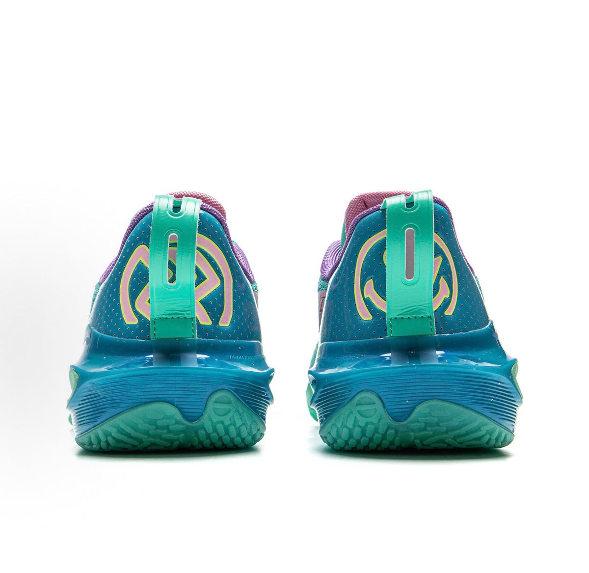 リーニン LI-NING SPEED 11「グリーン/ブルー」スピード11 バッシュ ヒール 背面 ペア