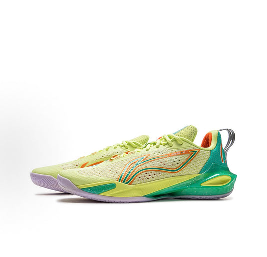 リーニン LI-NING SPEED 11「ライムイエロー/グリーン」スピード11 バッシュ 側面 別アングル