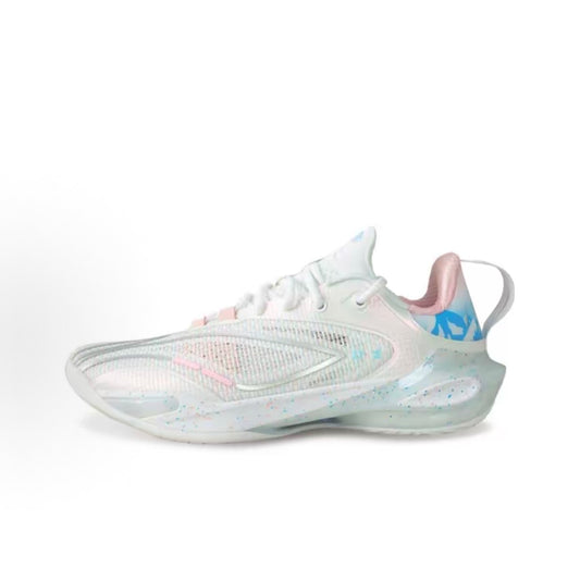 リーニン LI-NING SPEED 11「ホワイト/パステル」スピード11 バッシュ 側面