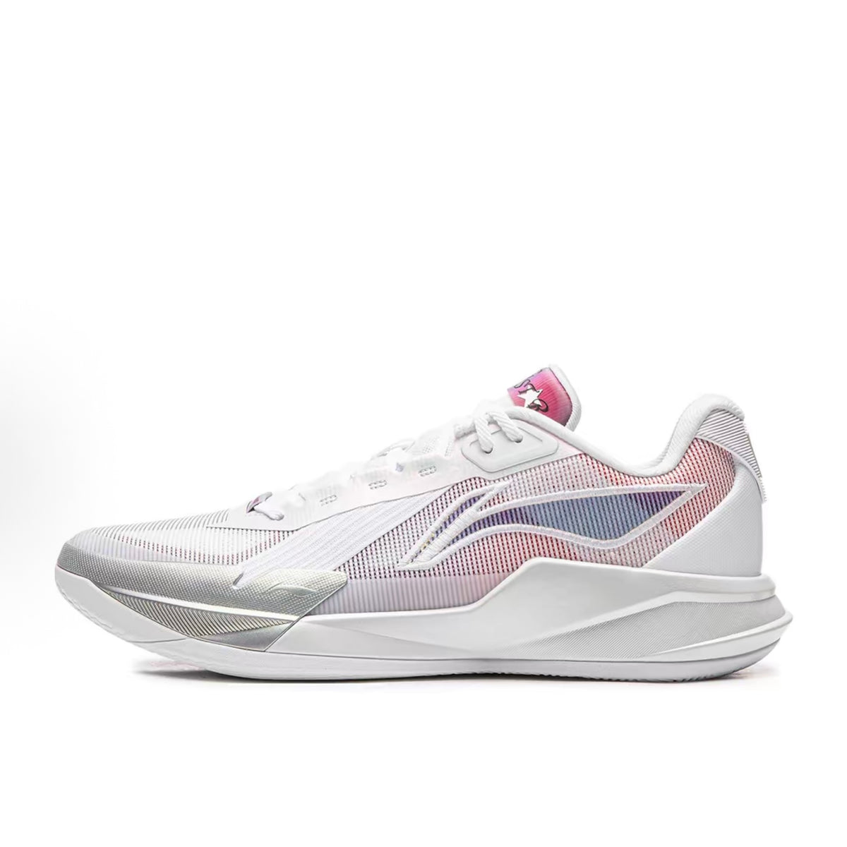 LI-NING Yushuai Rookie White Pink ホワイト ピンク 側面