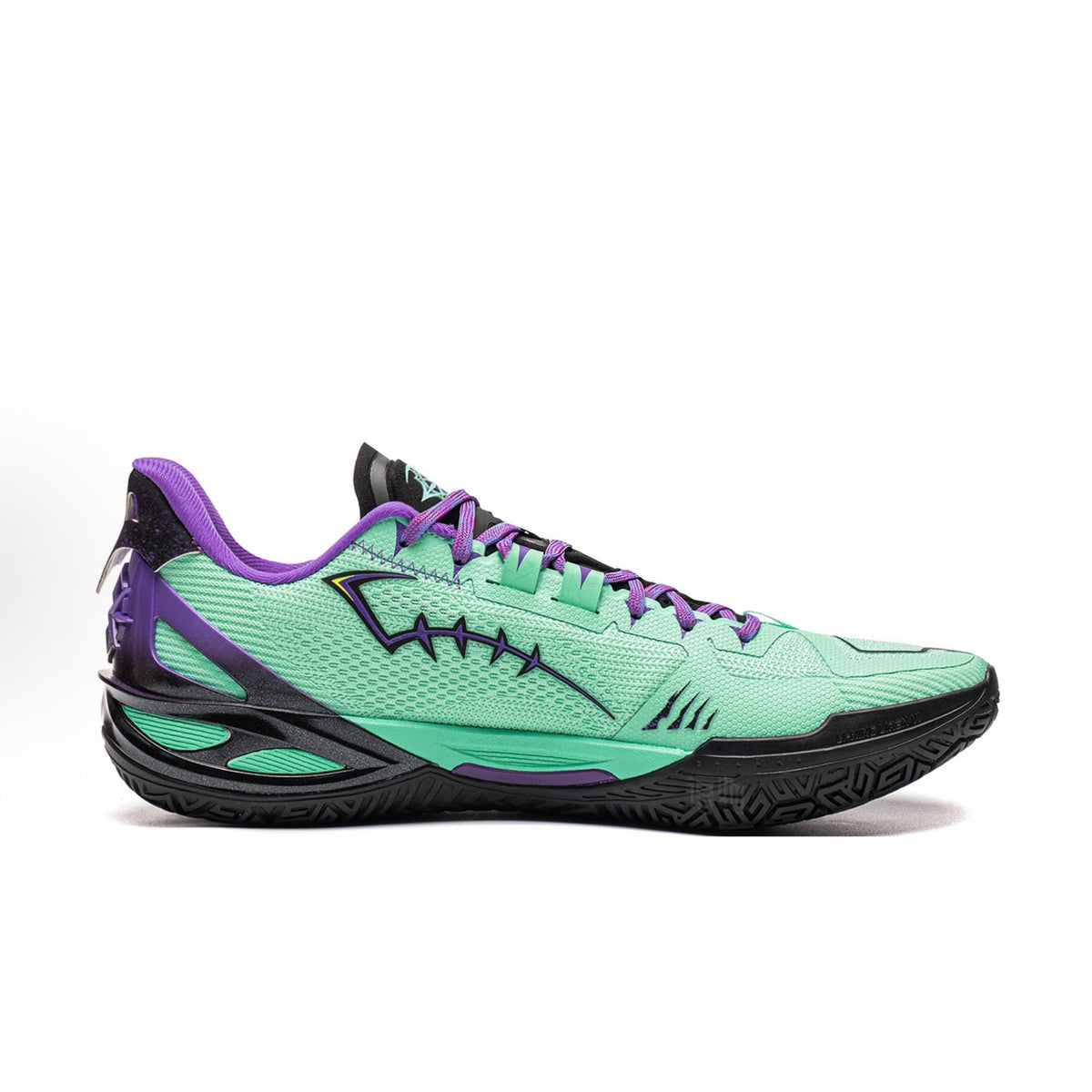 LI-NING Liren 6 V2 Masquerade ミントグリーン パープル 内側側面