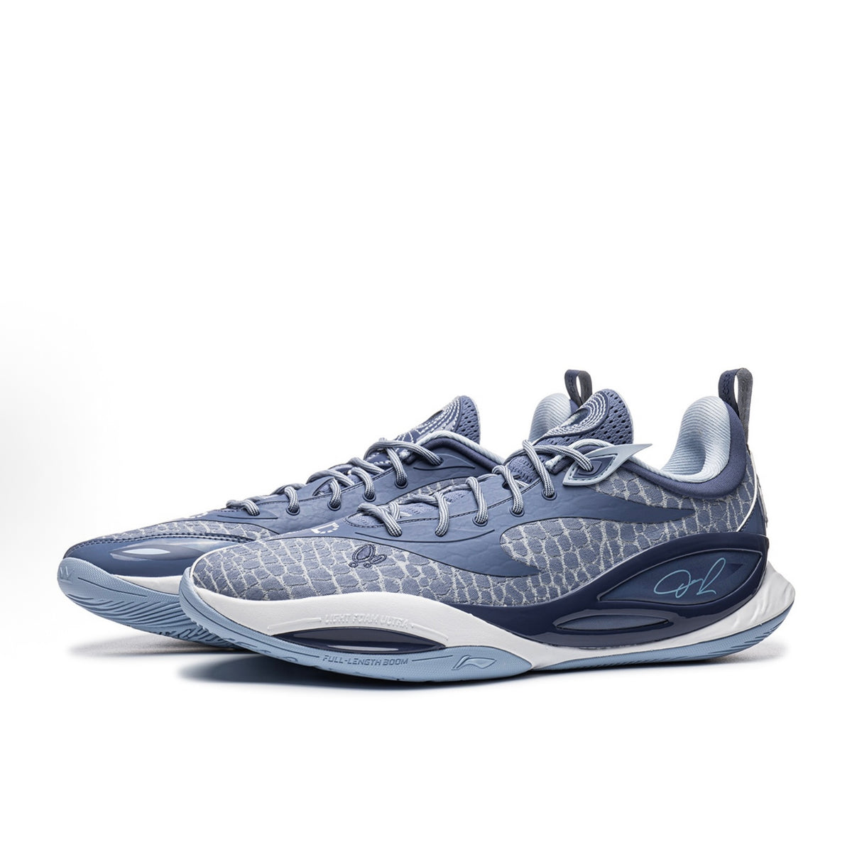 LI-NING DLo 2 ダスクブルー ブルー 斜め前方
